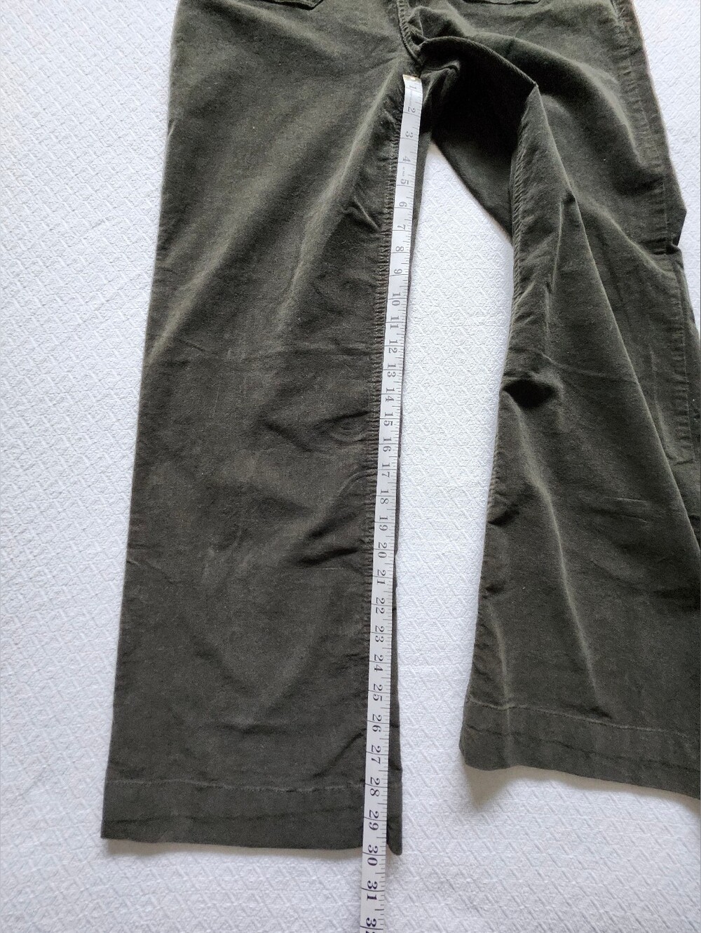 MEXX Straight Leg Olive Green Corduroy Feel Women's Pants. Size Large. NWT - Picture 7 of 15